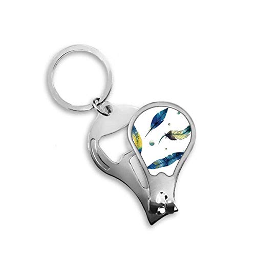 Coupe-ongles robuste DIYthinker Plume colorée au design artistique unique