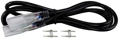 121 Volt LED SMD 3528 Strip Light Female to Female Extension - 2 feet - Black