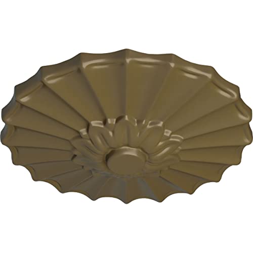 Image of 9 inchOD x 1 3 /8 inchP Shakuras Ceiling Medallion (Fits Canopies up to 1 3 /8 inch), Hand-Painted Mississippi Mud