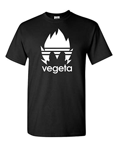 Vegeta Symbol Cool Dragon Ball Z Super Saiyan Sports T-Shirt (4XL, Black)