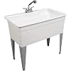Mustee 28CF Big Tub Utilatub Combo Utility Tub, 24 x 40, White
