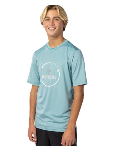 Rip Curl Men's Island Vibe Short Sleeve Uv 50+ Loose Fit Rashguard