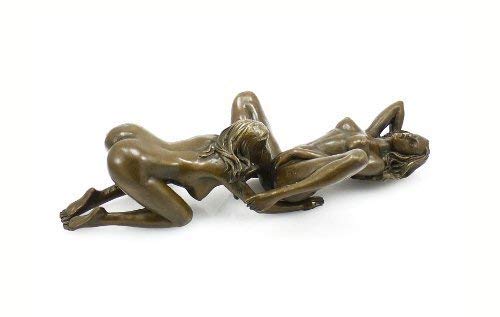 Kunst & Ambiente - Zweiteilige Erotik Bronzefigur - Skulptur - Lesbisches Paar - signiert - 100% Bronze - Sexy Figuren - Heiße Sexy Frauen Cover
