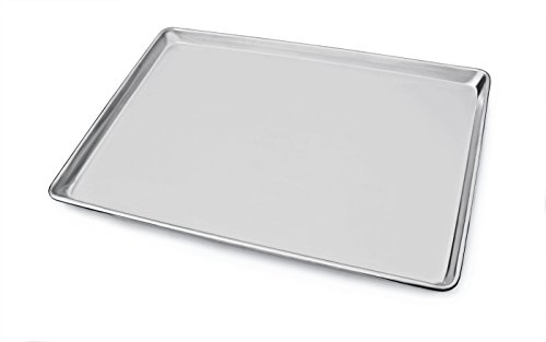 New Star Foodservice 36923 Commercial-Grade 18-Gauge Aluminum Sheet Pan/Bun Pan, 18" L x