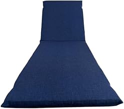 Il Tuo Artigiano Design Loneta Cushion for Sun Lounger 190 x 60 x 4.5 cm, Cushion for Beach Loungers and Garden Loungers, Fully Removable Cover Made in Italy