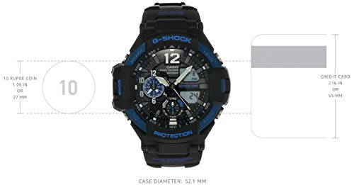 Image of Casio G-Shock Analog-Digital Blue Dial Men's Watch - GA-1100-2BDR(G639)