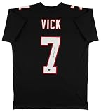 Michael Vick Authentic Signed Black Pro Style Jersey Autographed BAS Witnessed