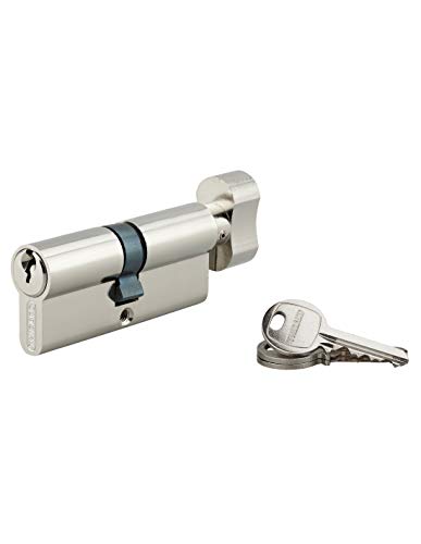 THIRARD - Cylindre à bouton 40 x 40 mm nickelé 3 clés