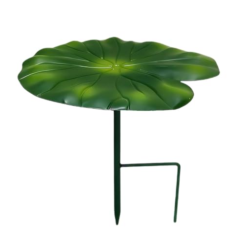 Conector de metal para jardín con ranura para tarjetas para carteles exteriores decorativos (verde, 21 x 21 cm)