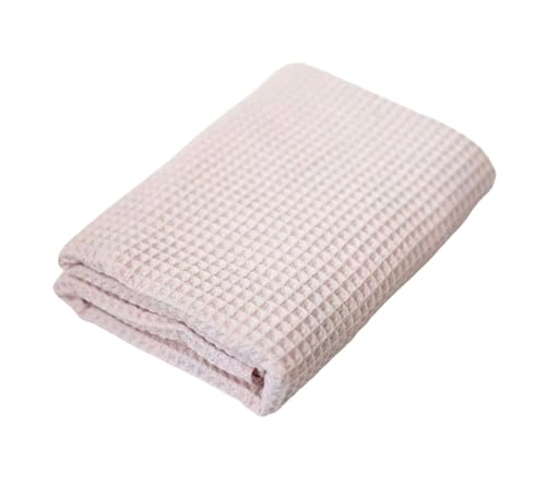 Image of Soft & Cozy Baby Waffle Blanket 43x40in Nursery Blankets for Boys Girls Swaddle Neutral Lightweight Baby and Toddler Throw Blanket Receiving Blanket (Light Pink)