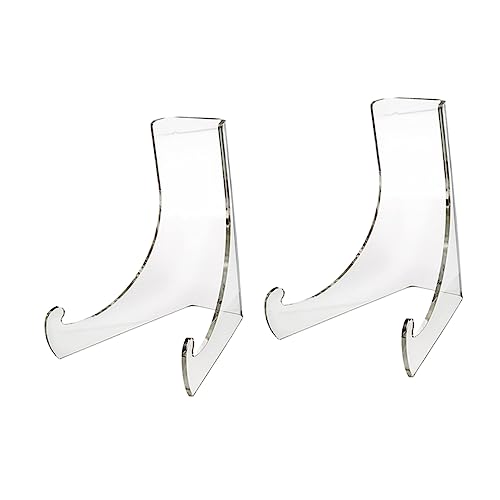 VALICLUD 2pcs Acrylic Display Rack Dish Display Stand for Tea Cakes and Ceramics Storage for Smooth Finish Modern Design