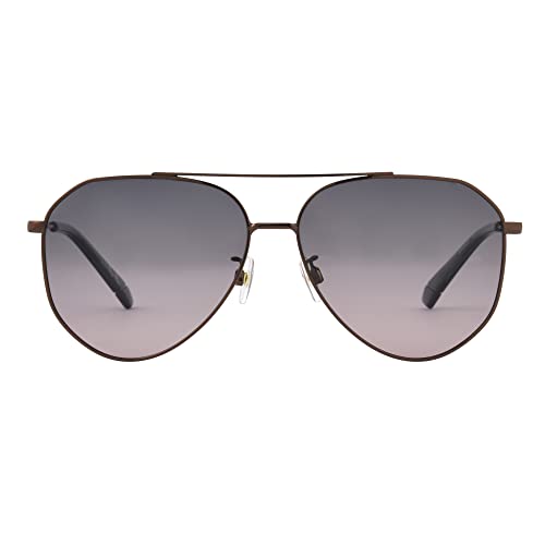 Body Glove Women's Poppy Sunglasses Polarized Aviator, Gunmetal, 61 mm3
