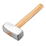 Osmond Martillo de 3 Libras con de Madera - Minimartillo Resistente de Acero Al Carbono para Albañilería, Carpintería y Reparaciones del Hogar