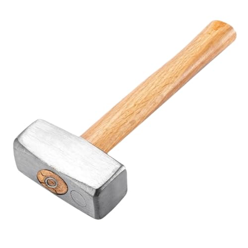 Cvoepobey Martillo de 3 Libras con de Madera - Minimartillo Resistente de Acero Al Carbono para Albañilería, Carpintería y Reparaciones del Hogar