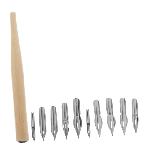 MUELODSIC 木製ホルダー付き?水ペン 多機能交換可能ペン先入り 滑らかなインクフローで精密ライン対応 書道 漫画 カリグラフィー 署名 スケ