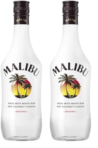 Malibu Coconut Rum - 1 L (Confezione da 2)