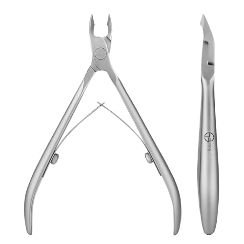 3Pro Surgical Cuticle Nippers Professional Stainless Steel Cuticle Nipper - Precision Nail Care Tool for Salon Durable Pedicure Manicure Tools for Fingernails and Toenails