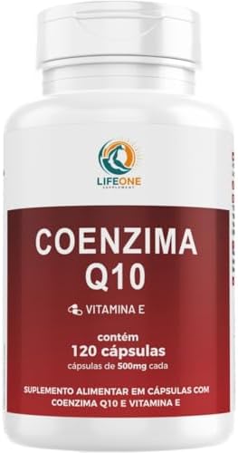 Life One Coenzima Q10 100mg, Vitamina E, 120 Cápsulas