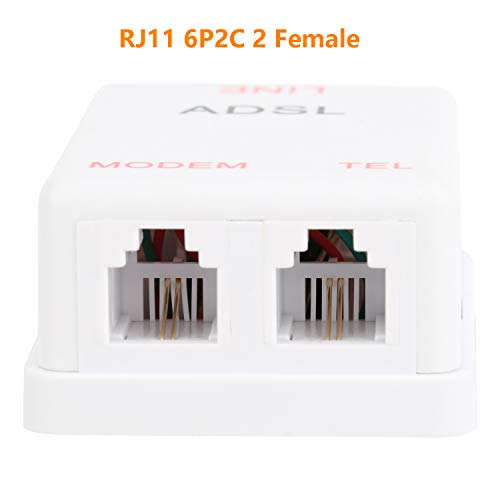 Uvital UV201908211506 In-Line Dsl Filter Splitter/In-Line Dsl Filter Rj11 6P2C Male To 2 Female Telephone Modem Adsl Splitter Filter thumb #3
