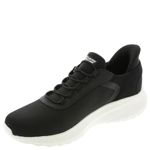 Skechers Men's Squad Chaos-Tough Walk Hands Free Slip-ins Sneaker, Black, 8.54