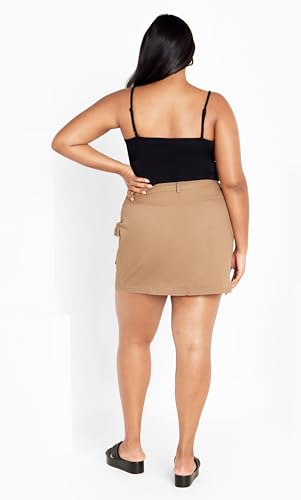 City Chic Women's Cargo Halo Side Pockets Mini Skirt4