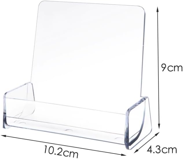 Miniatura 2 de Soporte para tarjetas de visita acrílico, organizador de tarjetas de visita transparente para escritorio, paquete de 6