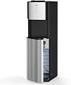 IKT Self-Cleaning Water Cooler Dispenser Bottom Load for 3-5 Gallon Bottle with Child Safety Lock LED Display Stainless Steel