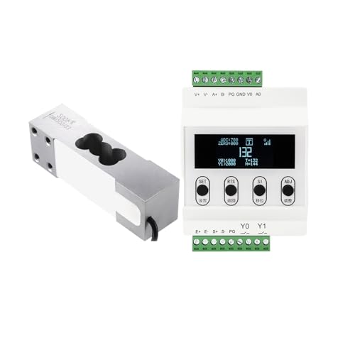 Cellule de charge 1 kg avec transmetteur et afficheur numérique industriel