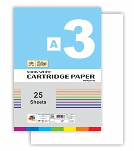 Image of Lotus Cartridge Paper 140 GSM Pack of 2 (50 Sheet) (A3 Size)