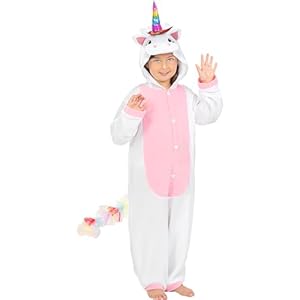 Funidelia | Disfraz de unicornio rosa onesie para niño y niña Originales & Divertidos – Disfraz para niños y divertidos accesorios para Fiestas, Carnaval y Halloween – Rosa