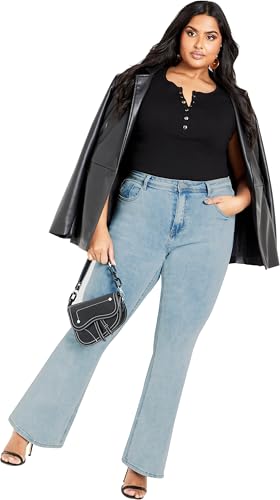 City Chic Women's Plus Size Harley Lover Bootleg Jean