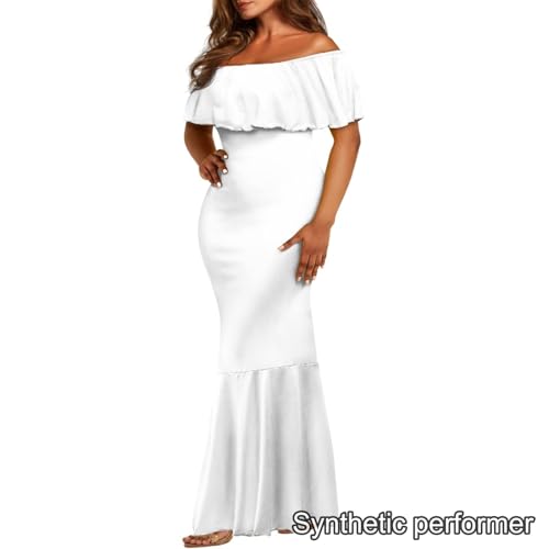 Image of Polynesian Dresses for Women Off Shoulder Maxi Dress Puletasi Samoan Dresses S-7XL