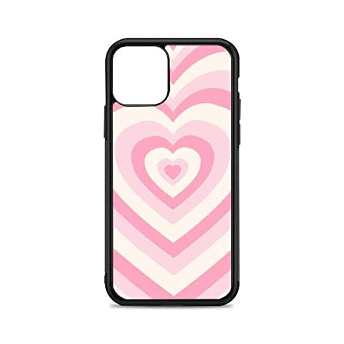 Coque Coeur Rose iPhone 12 Pro silicone TPU rigide pour un style chic