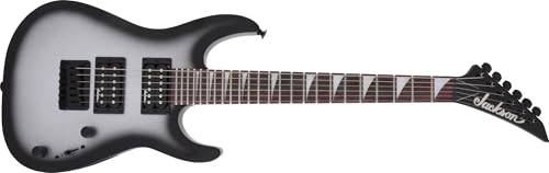 Jackson JS Series Dinky Minion JS1X, diapasón Amaranth, Metallic Silverburst, adecuada tanto para Músicos en Ciernes como para Músicos de Gira Experimentados