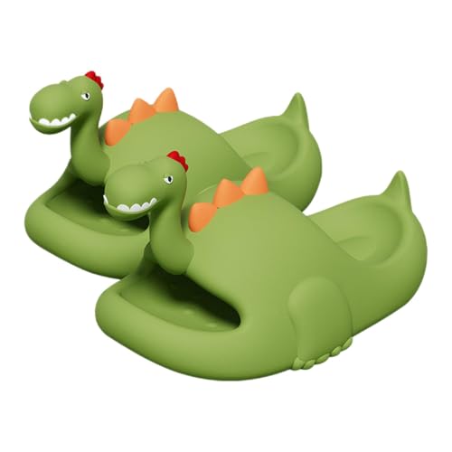 Dinosaur Slippers Sandals, Cute Dinosaur Pillow Slipper Cloud Slides Non-Slip Summer Slipper for Adult Kids