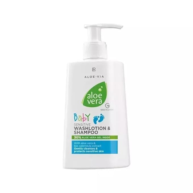 LR Health&Beauty Aloe Via Aloe Vera Baby Sensitive Wash Lotion Shampoo 250 ml./8.4 fl.oz.