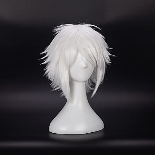 FENNIDICE Tokyo Ghoul Juzo Suzuya Juuzou Cosplay Wig Hair Role Play Halloween Costume Party Wigs + Wig Cap