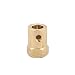 uxcell 7mm Bore 18mm Length Brass Motor Tyre Coupling Joint Hex Coupler Gold Tone