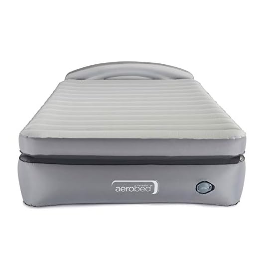 AeroBed Air Mattress with Built-in Pump & Headboard | Comfort Lock Laminated Air Bed, Queen
