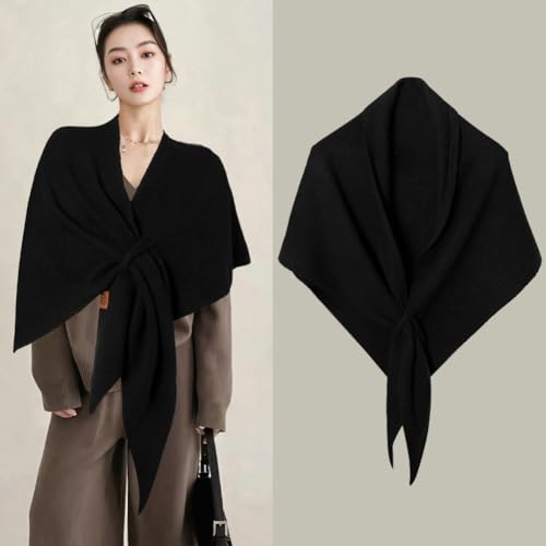 Shawl Wraps for Women Solid Lightweight Pashmina Blanket Scarf Cape Poncho Sweater Cover Up for Airplane Travel Winter Fall3