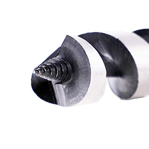 Somada 1-Inch X 12-Inch Auger Drill Bit For Wood, Hex Shank 3/8-Inch, Ship Auger Long Drill Bit For Soft And Hard Wood, Plastic, Drywall And Composite Materials #TOP6