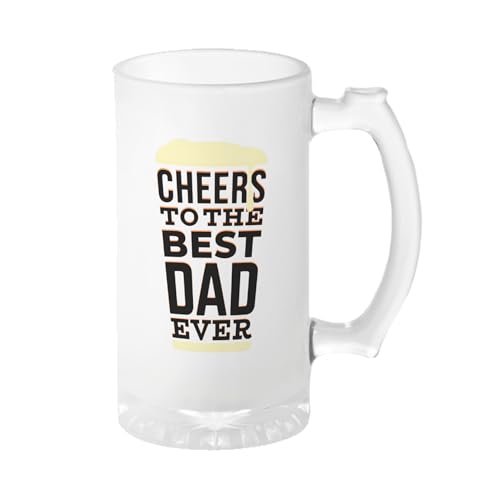La Mejor Lista de tarros dia del padre - 5 favoritos. 44 Tarro Cheers to the best Dad | Frase | regalo- original | Día del Padre | Para cerveza | Tarro satinado