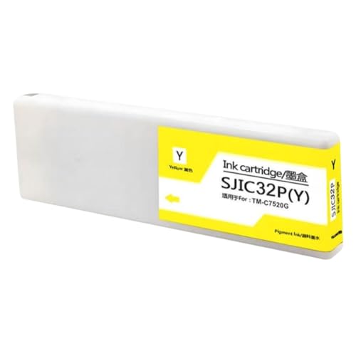 Cartouche TM C7520G SJIC32P jaune 300 ML pour l'impression d'étiquettes couleur