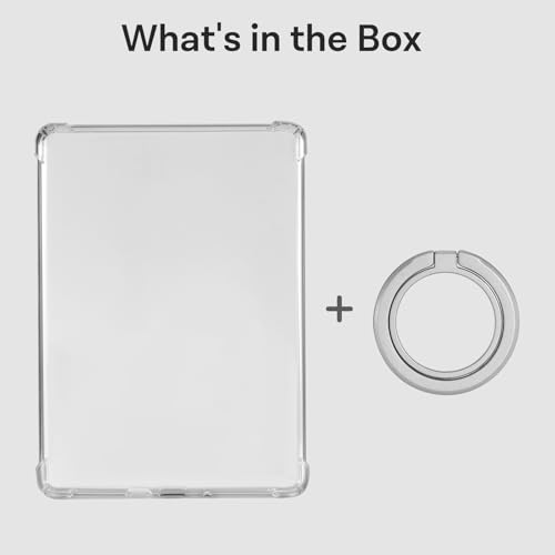 Image of CoBak 6.8 inch Clear Case, not for iPad(A0723) | Lightweight, Scratch-Proof Silicone Back Cover with a Magnetic Ring Stand