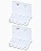 Reebok Mens Crew Socks - 10 Pack Moisture Wicking Comfort Stretch Cushioned Athletic Performance Socks for Men (Sizes 6-12.5), Size 6-12.5, All White