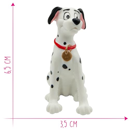 Bullyland 12513 - Spielfigur Pongo aus Walt Disney 101 Dalmatiner, ca. 6,5 cm, detailgetreu, ideal als kleines Geschenk für Kinder ab 3 Jahren, Schwarz