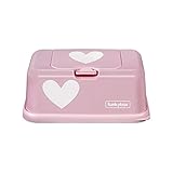 Funkybox FB06 Cajita para Toallitas Húmedas, Rosa (Diseño Pink Heart)