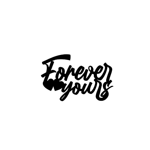 Image of eCraftIndia Forever Yours Wooden Wall Decor for Living Room Bedroom| Home Wall Decor Items| Wall Art for Home Decor| Valentine Gift for Girlfriend Boyfriend Husband Wife Her Him | Valentine Decoration