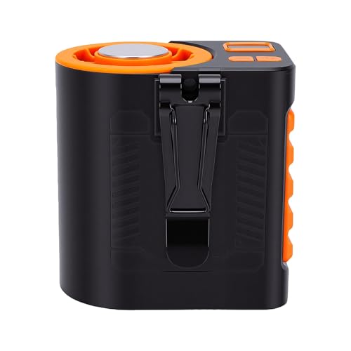 Ventilador de cintura portátil con pantalla LED, batería de 3000 mAh y refrigeración 4