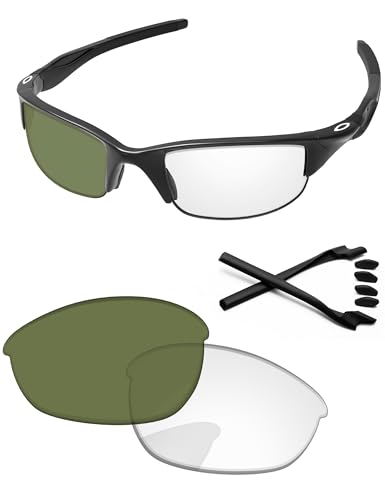 Image of Replacement Lenses & Rubber Kits for Oakley Half Jacket 2.0 OO9144 62mm - Precision Fit, UV Block, Impact Resistant